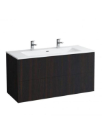 Laufen Base sötét szil alsószekrény Slim mosdóval 119,2x49,2