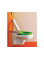 Laufen Florakids gyerek WC ülőke tetővel, fehér/zöld H891030