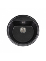 LUNART Otis egymedencés gránit mosogató, Black 5999123000187