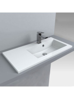 LUNART Liam 800 R mosdó, fényes fehér 5999123001245 - Fürdős