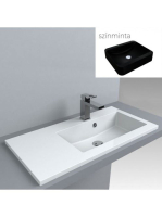 LUNART Liam 800 R mosdó, fekete kvarc 5999123001269 - Fürdős