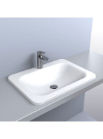 LUNART Clark mosdó, fényes fehér 5999123001603 - Fürdőszoba