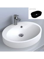 LUNART Sheldon mosdó, fekete kvarc 5999123002310 - Fürdőszob