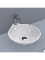 LUNART Selma mosdó, fényes fehér 5999123002716 - Fürdőszoba