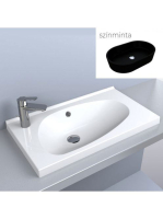 LUNART Dorah mosdó, fekete kvarc 5999123005472 - Fürdőszoba