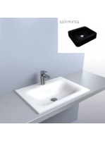 LUNART Timo 600 mosdó, fekete kvarc 5999123006615 - Fürdőszo