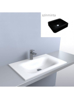 LUNART Timo 700 mosdó, fekete kvarc 5999123006653 - Fürdőszo