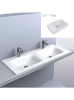 LUNART Timo 1100-2 mosdó, matt fehér 5999123006769 - Fürdősz