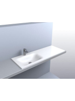 LUNART Timo 1200 L mosdó, fényes fehér 5999123006790 - Fürdő