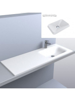 LUNART Timo 1200 R mosdó, matt fehér 5999123006813 - Fürdősz