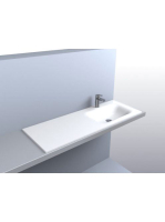 LUNART Timo 1200 R mosdó, fényes fehér 5999123006820 - Fürdő