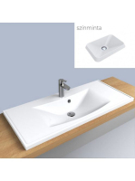 LUNART Tundy 1000 mosdó, matt fehér 5999123006882 - Fürdőszo