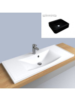 LUNART Tundy 1000 mosdó, fekete kvarc 5999123006899 - Fürdős