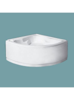 LunArt Fire akril sarokkád 125x125 cm, fehér 5999123009791 -