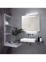 LunArt Makeup meleg fehér fényű LED tükör 60x70 cm 599912301