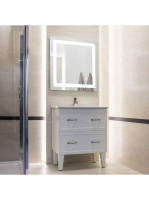 LunArt Square meleg fehér fényű LED tükör 60x70 cm 599912301