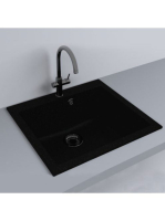 LUNART Noba 560 egymedencés gránit mosogató, Black 599986163