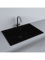 LUNART Noba 760 egymedencés gránit mosogató, Black 599986163