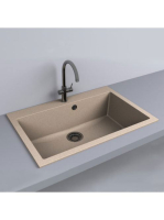 LUNART Noba 760 egymedencés gránit mosogató, Sand 5999861632