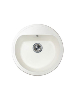 LUNART Otis egymedencés gránit mosogató, Pearl White 5999861