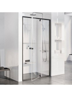 Ravak Pivot PDOP2-110 zuhanyajtó (fekete-Transparent) 03GD03