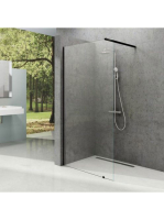 Ravak Walk-In Wall 120 zuhanyfal (fekete-Transparent) GW9WG0