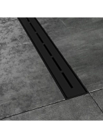 Ravak Runway zuhanyfolyóka 750 mm, fekete X01750 - Fürdőszob
