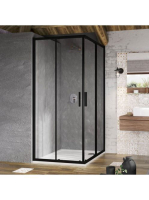 Ravak Blix Slim BLSRV2-80 zuhanykabin (fekete+Transparent) X