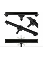 Rea Neo Pro Slim lineáris zuhanylefolyó szett 90 cm, matt fe