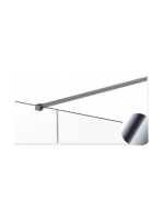 RIHO szögletes merevítő rúd zuhanyfalhoz 100 cm, króm 208971