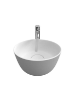 Riho Oval Solid Surface 38x33 cm mosdótál, matt fehér W02600