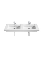 Roca Prisma dupla porcelán mosdó 120x45 túlfolyóval fehér A3