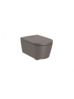 Roca Inspira Round fali WC csésze 56x37 cm Rimless Kávé szín