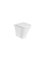 Roca The Gap Round falhoz illeszthető álló Rimless WC csésze