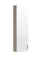 Roca Prisma egy ajtós magas szekrény 120 cm, kőris/fehér A85