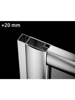 Radaway Premium U toldóprofil 20 mm, króm P01126190001 - Für