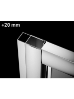 Radaway Twist U toldóprofil 20 mm P01141190001 - Fürdőszoba