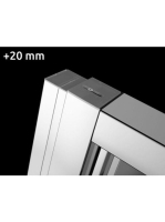Radaway Evo U toldóprofil 20 mm, króm P01-162199801 - Fürdős