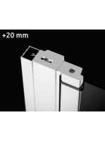 Radaway U Toldóprofil Nes 2 cm forgóprofilhoz, faliprofilhoz