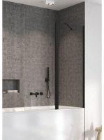 Radaway Nes Black PND II jobbos kádparaván 110x150 átlátszó