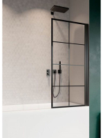 Radaway Nes Black PNJ I Factory jobbos kádparaván 90x150 átl