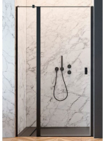 Radaway Nes Black DWJ II balos zuhanyajtó 100x200 átlátszó ü