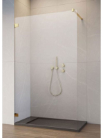 Radaway Essenza Pro Gold Walk-In zuhanyfal 80x200 átlátszó ü