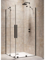 Radaway Furo Black KDD 80x200 szögletes zuhanykabin ajtó átl