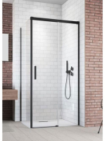 RADAWAY Idea Black S1 70 B zuhanyfal balos 70x200 cm, fekete