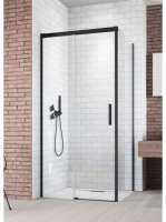 RADAWAY Idea Black S1 70 J zuhanyfal jobbos 70x200 cm, feket