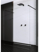 Radaway Modo X I Black Walk-in zuhanyfal 120x200 átlátszó üv