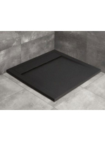 Radaway Teos C100x100 szögletes fekete zuhanytálca HTC100100