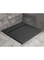 Radaway Teos C 100x100 szögletes antracit zuhanytálca HTC100