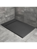 Radaway Teos F 140x80 antracit téglalap alakú zuhanytálca sz